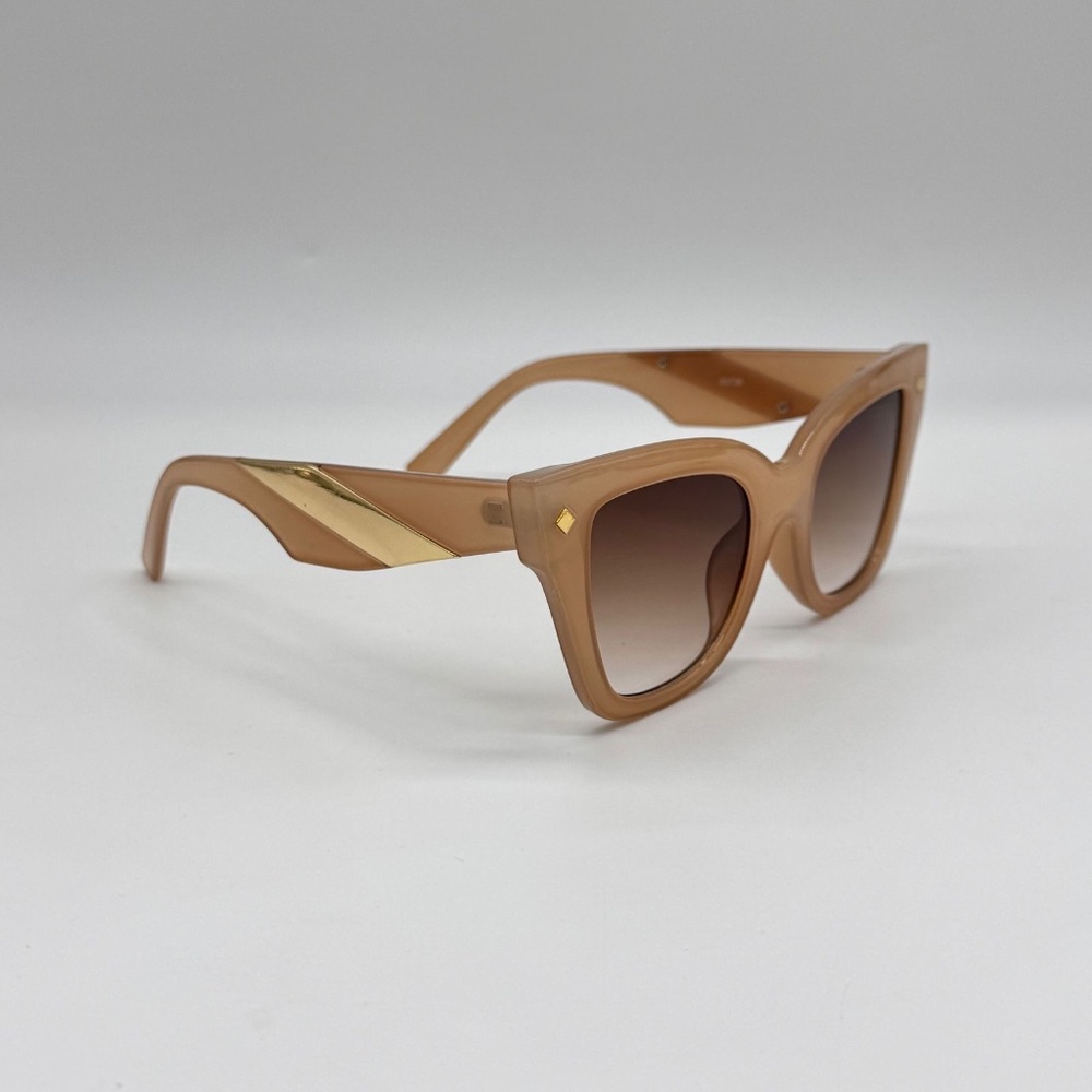 Beige Fashion Shades Sunglasses UV400 Protection New Without Box - Picture 6 of 16